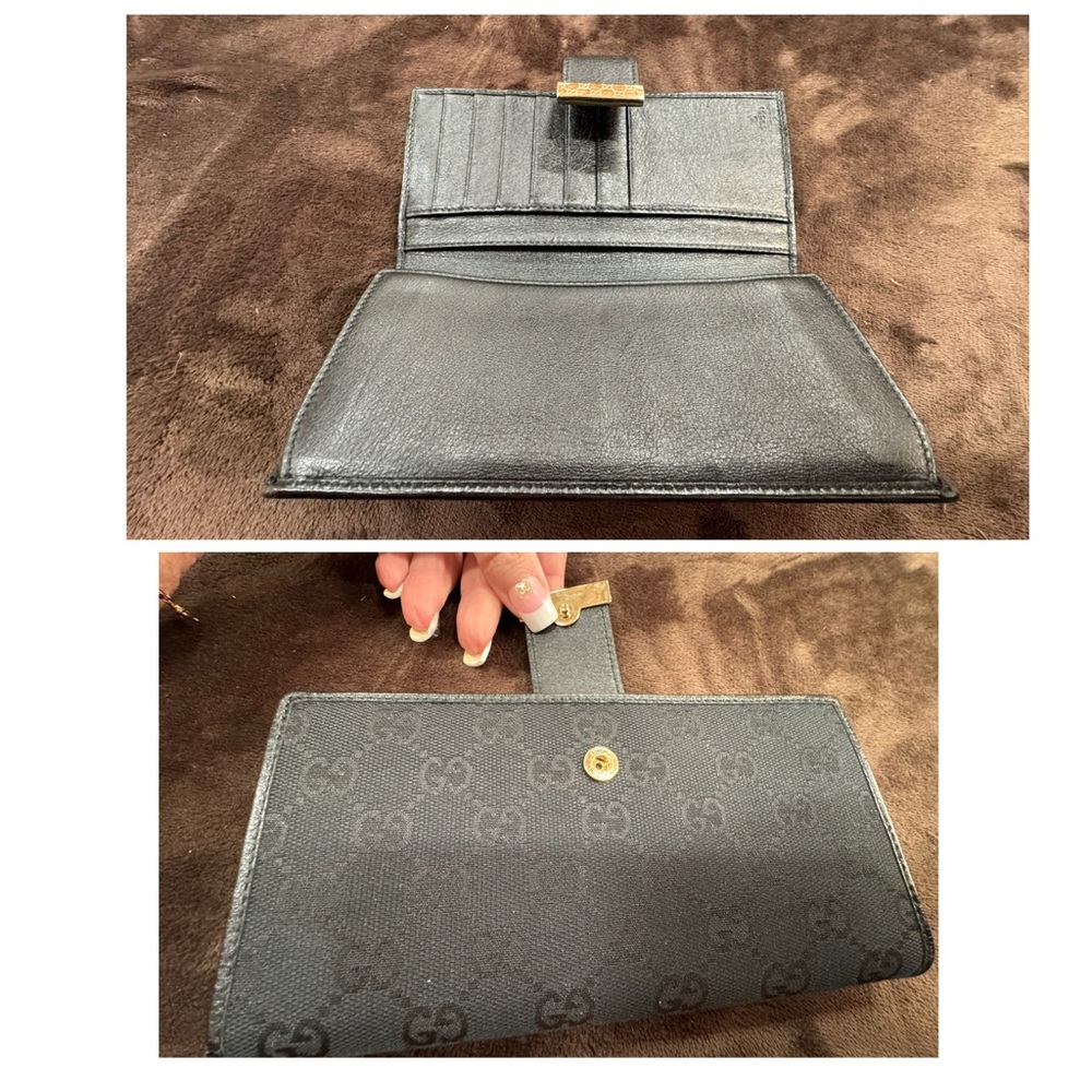 Gucci Supreme Canvas and Leather Wallet EUC - Picture 6 of 9